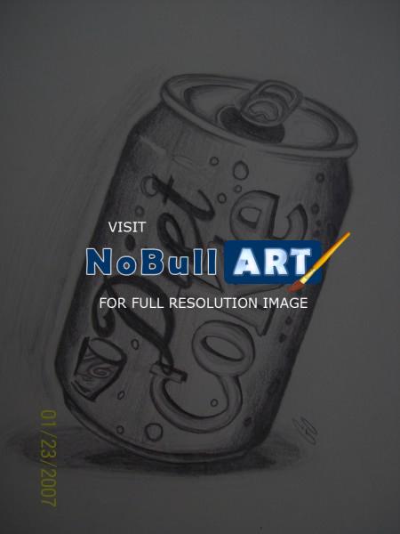 Sketch Book - Tilted Coke Can - Pencil