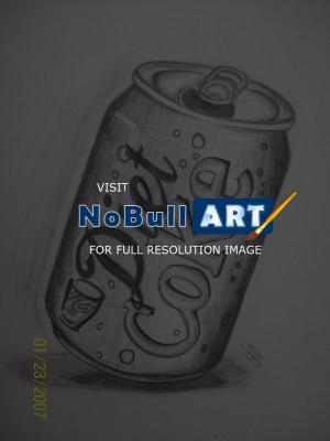 Sketch Book - Tilted Coke Can - Pencil