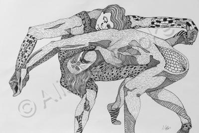 Dance - And They Danced - Ink On Paper