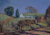 The Pill Box - Acrylic Paintings - By Ian Irving, Landscape Painting Artist