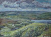 Llyn Egnant - Acrylic Paintings - By Ian Irving, Landscape Painting Artist