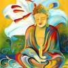 Buddhist Art- Lily Of Consciousness - Print On Paper Paintings - By Sofan Chan, Spiritual Art Painting Artist