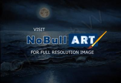 Realistic - Blue Nite - Oil Painting On Canvas