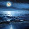 Blue Nite - Oil Painting On Canvas Paintings - By Hareesh Vv, Realistic Painting Artist