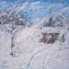 Snow Storm - Acrylic On Canvas Paintings - By Bob Arnold, Landscape Winter Painting Artist