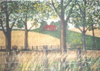 Landscape Country - Farming - Acrylic On Canvas