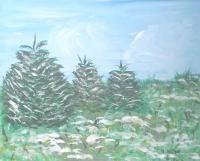 Landscape Country - Spring Thaw - Acrylic On Canvas