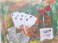 Abstract - The Gambler - Acrylic On Canvas