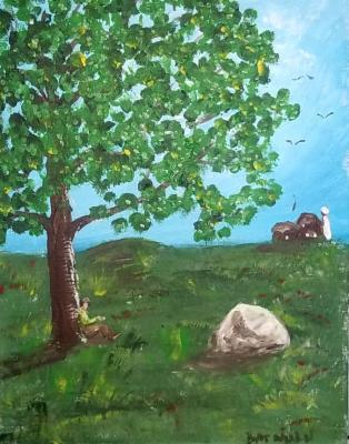 Landscape Country - Day Dreaming - Acrylic On Canvas