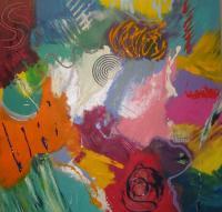 The First Time - Acrylic Paintings - By Celeste Heery, Abstract Expressionist Painting Artist