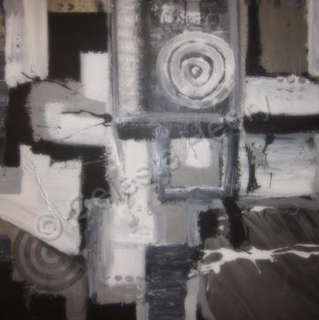 Abstract - Steel Wheels - Acrylic