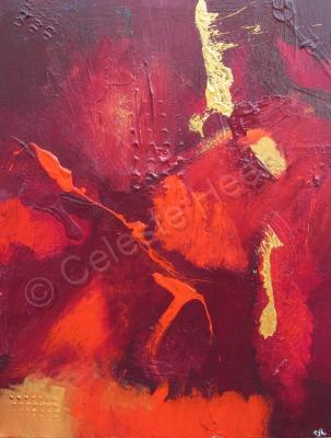 Abstract - Burning - Acrylic