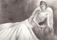 Cupids Beloved - Pencil Drawings - By Linda Mason, Classic Black And White Drawing Artist