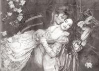 Sleeping Beauty - Pencil Drawings - By Linda Mason, Classic Black And White Drawing Artist
