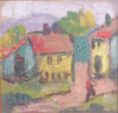 City And Town - Village Setting - Oil