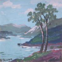 Upland Lake - Oil Paintings - By George Seidman, Post Impressionist Painting Artist