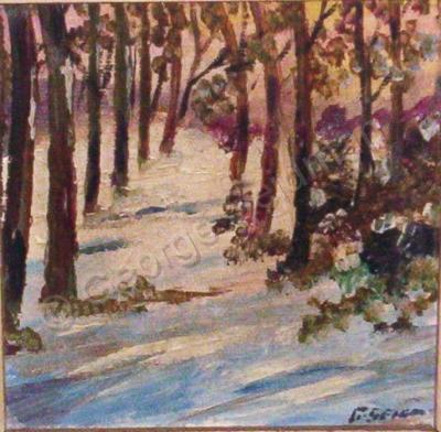 Landscapes - Winter Woods - Oil