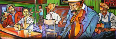 In Gallery Memphis - Juke Joint Jam - Acrylic On Wood Cutout