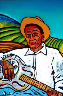 In Gallery Memphis - Son House Delta Son - Acrylic On Wood