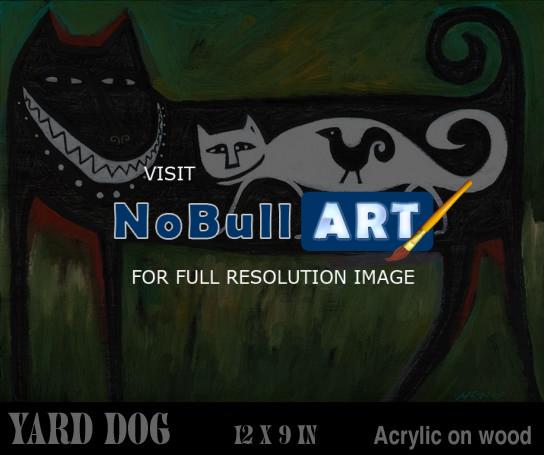 Yard Dog Collection - Yard Dog Number 207 - Acrylic On Wood