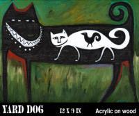 Yard Dog Number 207 - Acrylic On Wood Paintings - By Gray Gallery, Folk Art Painting Artist