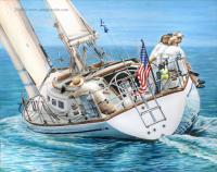 Sailing Away - Acrylic On Canvas Paintings - By Jane Girardot, Realism Painting Artist