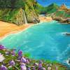 Mcway Falls - Acrylic On Canvas Paintings - By Jane Girardot, Realism Painting Artist