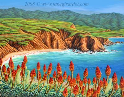 Seascapes - San Mateo Springtime - Acrylic On Canvas