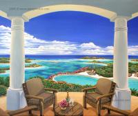 Vacation View - Acrylic On Canvas Paintings - By Jane Girardot, Realism Painting Artist