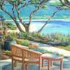 Carmel Lagoon View - Watercolor Paintings - By Jane Girardot, Realism Painting Artist