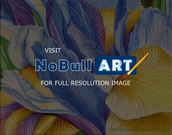 Flowers - Iris - Acrylic On Canvas