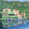 Lake Como Morning - Acrylic On Canvas Paintings - By Jane Girardot, Realism Painting Artist