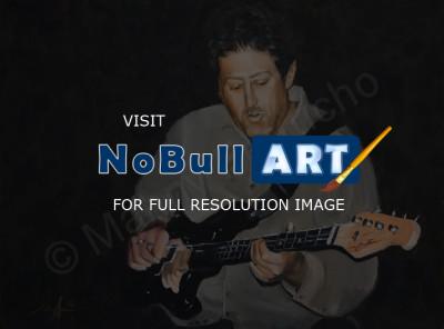 Portraits - Eric On The Bass - Oil