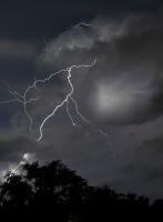 Dancing Light - Lightning Stor - Bon Secour Bayou - Digital
