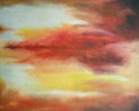 Decline - Oil On Canvas Paintings - By Laercio Frade, Abstract Painting Artist