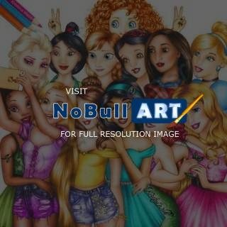 Disney Art - Disney Princesses - Digital Art