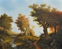 The Quest Of Parcivalius - Painting Paintings - By Laura Nasri, The Romantic Tradition Painting Artist