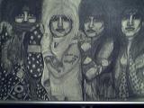 Crued Foundation - Pencil  Paper Drawings - By Ruby Hume, Black And Whitegray And Silver Drawing Artist