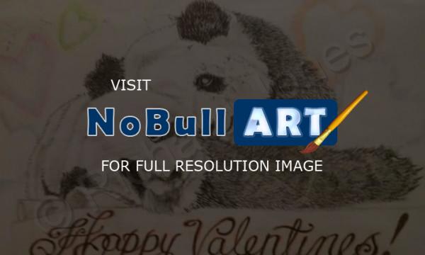 Not For Sale - Valentine Pandas - Pencil