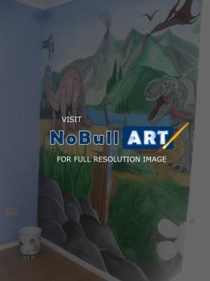 Mural Art - Dinosaur Mural - Mixed On Walls