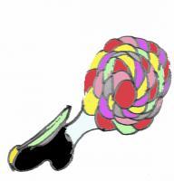 Flower Foot - Digital Digital - By Shaun Blanc, Abstract Character Illustratio Digital Artist