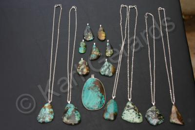 Stones - Unusual Assort Turquoise Pieces - Natural Stones