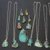 Unusual Assort Turquoise Pieces - Natural Stones Jewelry - By Karl Rockhound, Freestyle Jewelry Jewelry Artist