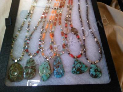 Natures Stones - Turquoise In Matrix Pendants  100 Stone Unadultered - Natural Stones