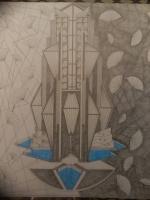 Megaton The Great Expansion - Pencil And Paper Drawings - By Kenith Scott, Pencil Drawing Artist