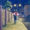 Night Sky On Clegg Street - Oil Colour On Canvas Paintings - By Chukwuemeka Iheonunekwu, Realism Painting Artist