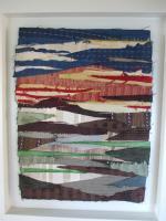Fabric Landscape - Fabric Mixed Media - By David Hover, Contemporary Mixed Media Artist