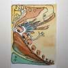 The Kids Under The Carpet V - Watercolor Paintings - By Terri Deuel, Abstract Painting Artist