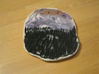 Mountain View - Clay Paintings - By Kenlyn Castellanos, Clay Paintings Painting Artist
