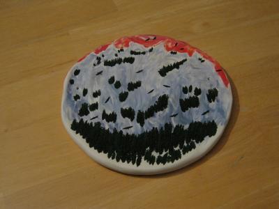 Kenlyns Collection - Icy Mountains In Sunset Fire - Clay